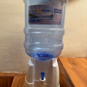 Pack Dispensador Sobremesa + 2 Bidones 20 L con Agua Purificada